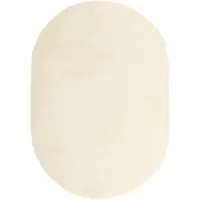 vidaXL Ryamatta med lång lugg NAVARRA gräddvit 300x200 cm polyester