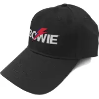 Ginza.se David Bowie: Unisex Baseball Cap/Aladdin Sane Bolt Logo (Black)