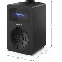 Sharp Tokyo DR-430 radio svart