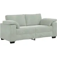 vidaXL Loveseat soffa ljusgrå 180x77x82 cm sammet