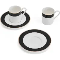 MIKASA Luxe Deco Espressokoppset 100ml 2 Enheter