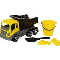 Plasto Truck and sand toys, 5 parts