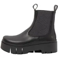 Art för kvinnor. 117661101003_001 Ankelkängor i läder 1766 Leeds svart (40), Hud, 3 till 5 cm, Ingen, Casual