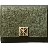 Calvin Klein Full Grain Leather Rfid Trifold Wallet