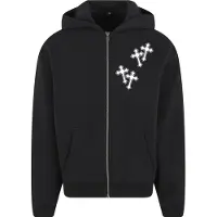 Mister tee Mary Cross Sweatshirt Med Dragkedja