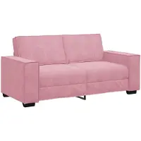vidaXL Soffa 2-sits rosa 180x78x84 cm sammet