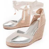 Montevita Wedge Espadrille Balenci2 Silver