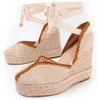 Montevita Alpargata De Cuña Para Mujer. Balenci12 102991 38 beige