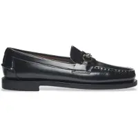 Sebago för kvinnor. 7001CD0 Classic Joe lädermockasiner svart (38), Hud, Karta, Ingen, Casual, Parti, Klassisk