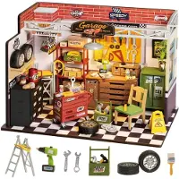 Rolife Miniatyr diorama - DIY - Garage Verkstad DG165 - 157 Del - - One Size - Kreativt lekset