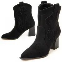 Montevita Heel Ankle Boot Cacera I Svart