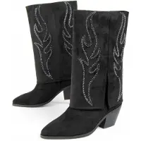 Montevita Bota De Tacón Para Mujer. Faldde2 100930 36 svart