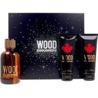 Dsquared2 Wood Gift Set Eau de Toilette for Men 100 ml, duschgel 100 ml och aftershave-balsam 100 ml