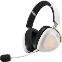Asus ROG Delta II KJP - Headset - fullstorlek - Bluetooth/radiofrekvens 2,4 GHz - trådlös - 3,5 mm kontakt - vit
