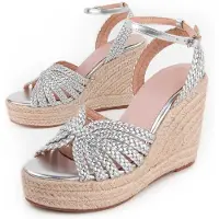 Montevita Sandalia De Cuña Para Mujer. Salia3 102965 40 silver