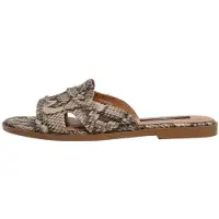 Pepe Jeans för kvinnor. PLS900018 Dyana Snake beige sandaler (38), Karta, 1 till 3 cm, Ingen, Casual, Djurmönster