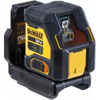 DeWalt DCLE34021N-XJ, 55 m, 0,3 mm/m, 100 m, Linjelaser, Svart, Gul, Batteri