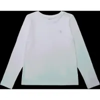 Ralph Lauren för flickor. 312841122030 Vit t-shirt i trikå (5años= 109/116cm), Casual, Bomull, Lång ärm, barnmode