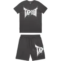 TAPOUT Träningsoverall 'Dunlab' antracit / vit