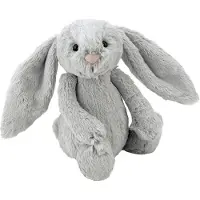 Jellycat Gosedjur - Medium+ - 31x12 cm - Bashful Silver Bunny - - One Size - Gosedjur