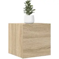 vidaXL Väggmonterade tv-skåp 4 st sonoma-ek 30,5x30x30 cm