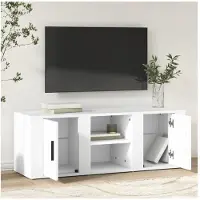vidaXL Tv-bänk vit 100x31,5x35 cm konstruerat trä