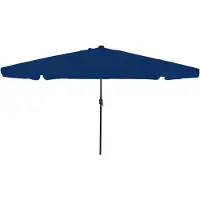 vidaXL Trädgårdsparasol Azurblå 395 x 395 x 245 cm Polyester