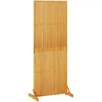 vidaXL Avskärmningsskärm Brun 79,5 x 50 x 200 cm Massivt Akaciaträ