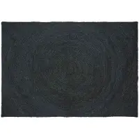 vidaXL Områdesmattor Rektangulär Mörkgrå 200 x 290 cm Jute