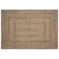 vidaXL Områdesmattor Rektangulär Naturlig och svart 200 x 290 cm Jute