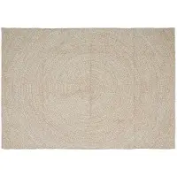 vidaXL Områdesmattor Rektangulär Naturlig och vit 200 x 290 cm Jute