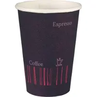 Duni Pappersmuggar Espresso, brun 36 cl, förp. á 50 st
