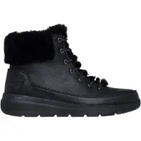 SKECHERS Stövlett med snörning 'GLACIAL ULTRA - WONDERLAND' svart