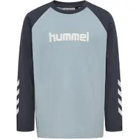Hummel Tröja - HmlJr Logo - Dysthy Blue - - 4 år (104) - Tröja