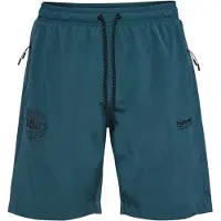 Hummel Danmark Travel Träningsshorts 26 Woven - Turkos - , storlek Medium