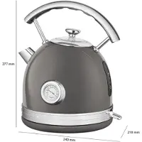 Profi Cook PC-WKS 1192 Vattenkokare Rostfritt stål, Antracit Kapacitet: 1.7 l