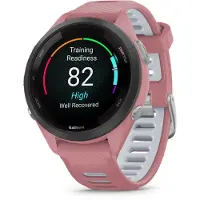 Garmin Forerunner 265S - 42 mm - light pink - smart klocka med band - silikon - light pink/powder gray - handledsstorlek: 115-178 mm - display 1.1 - 8 GB - Bluetooth, Wi-Fi, ANT+ - 39 g