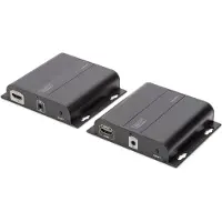 Digitus Professional DS-55122 4K HDMI Extender via CAT / IP (Set) - Video/ljud/infraröd förlängare - HDMI - upp till 120 m