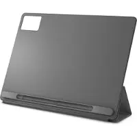Lenovo - Vikbart fodral för surfplatta - polyuretan (PU) - luna gray - för Idea Tab Plus ZAG7, ZAGF; Tab K12 ZAGG, ZAGJ