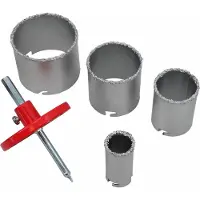 AWTOOLS Sågkransar AW47310; TCT; 33-83 mm; 6 st.