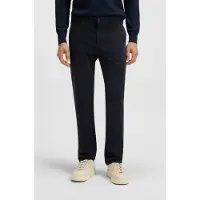 BOSS för män. 50510933 Marinblå smal chinosbyxa (36/32), Casual, Bomull, Marino