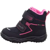 Superfit Snöboots 'HUSKY' marinblå / silvergrå / fuchsia
