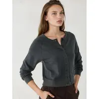 Busem Rundhalsad knäfd cardigan