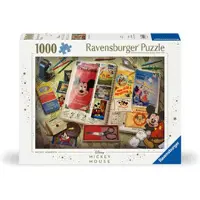 Ravensburger 1950 Mickey Moments 1000 Piece Jigsaw Puzzle | Unik och engagerande Jigsaw | SoftClick Technology Idealisk gva fr pusselentusiaste