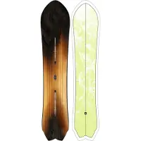 Burton - Snowboards - Fish 3D Directional Flat Top 2027 för UnisexTrä - Storlek 156 cm - Brun