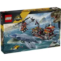 LEGO Dinosaurieattack med båt och mosasaurus Jurassic World (77983)