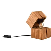 TRIO Lighting Bordslampa Treasure, Ljust trä, Vardagsrum / matsal, Trä, Bordslampa