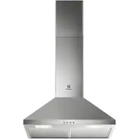 Electrolux LFC316X - Kåpa - skorsten - bredd: 59.8 cm - djup: 45 cm - utsug och återcirkulering (-) - rostfritt stål
