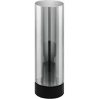Eglo Damasco 1, Svart, Transparent, Glas, Stål, IP20, II, E27, 1 lampor