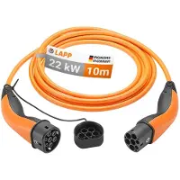 Lapp Mobility Laddkabel Typ 2, upp till 22 kW, 10 m, orange